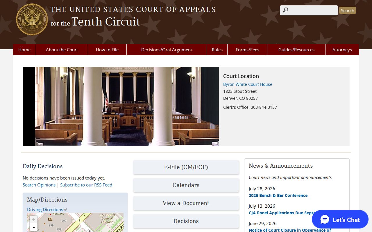 Silver Plume court docket Tenth Circuit federal appeal source