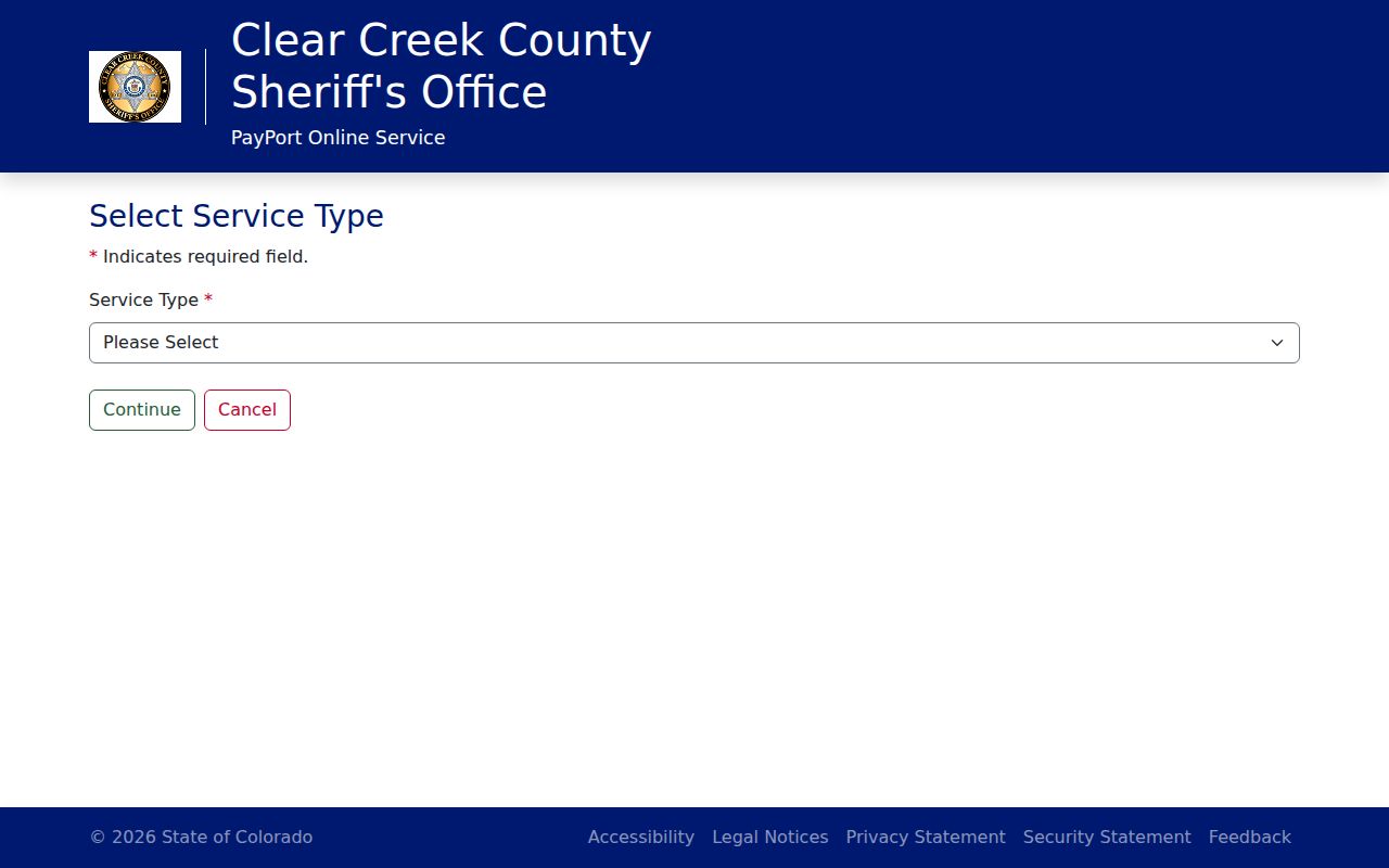 Clear Creek County traffic ticket online payment service